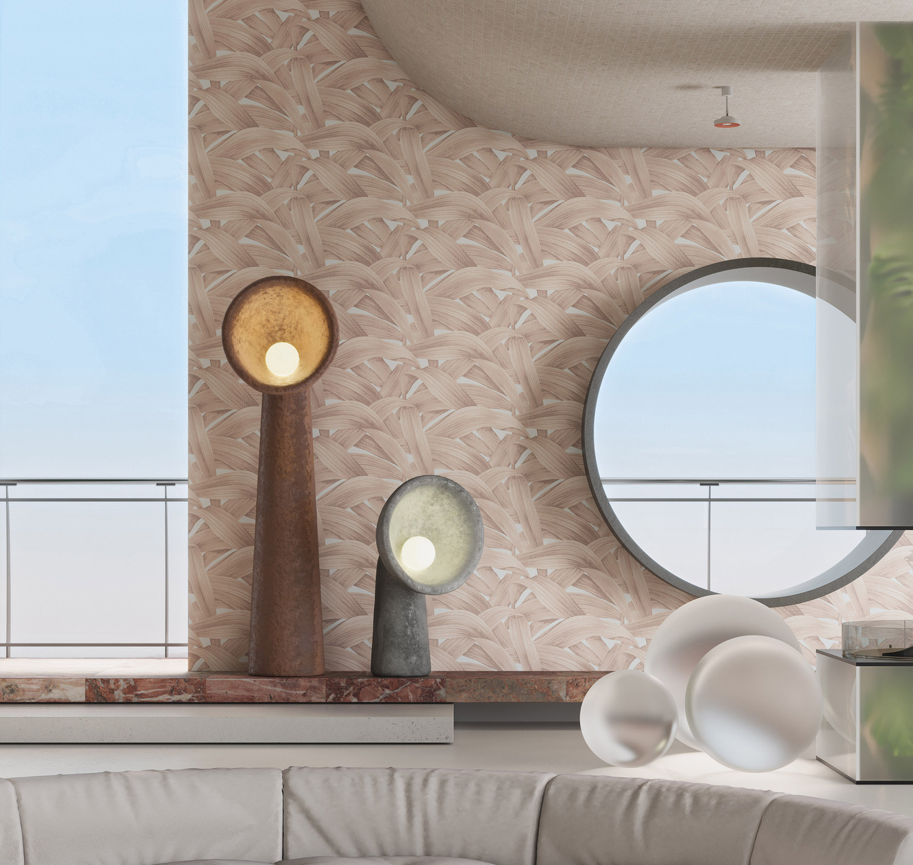 Обои Luna Круиз Драконово дерево CRZ4 002 10,05×1 фото в интерьере